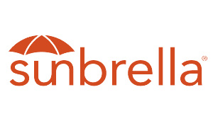 Cette image représente le logo Sunbrella, Sunbrella est une marque française qui confectionne des toiles en acrylique. Nos produits en Teak possèdent des coussins Sunbrella.